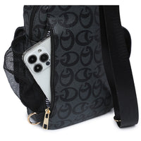 Black/black 2 Fishes Monogram Sling Bag Backpack