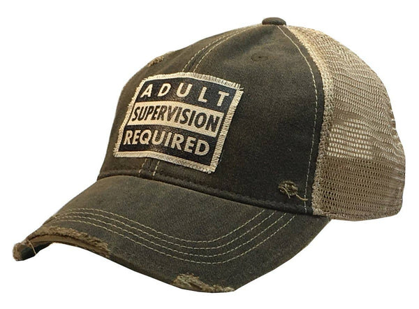 Adult Supervision Required Trucker Hat Baseball Cap