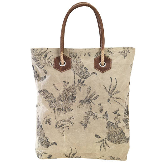 Floral Dragonfly Tote