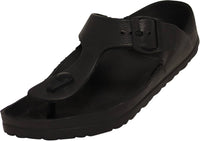 Norty Women's Flip Flop Sandals Lightweight Flip Flops - Runs 2 Sizes Small 42007 - Black