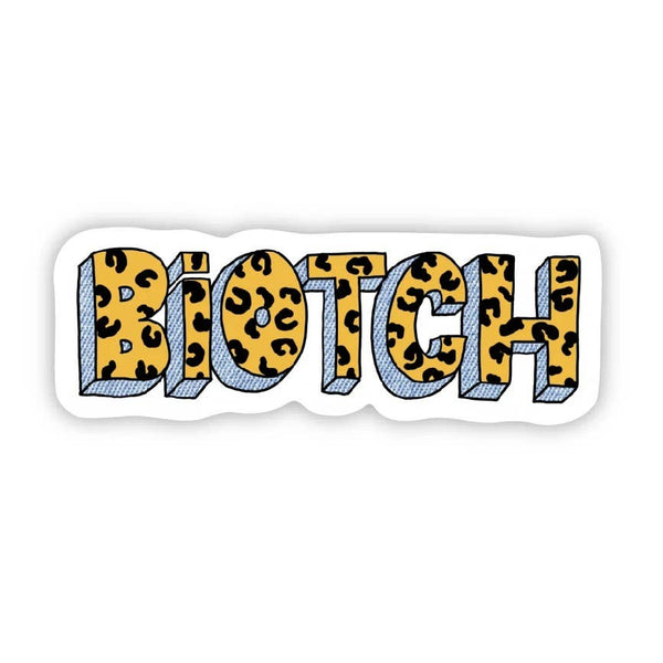 Biotch Leopard And Denim