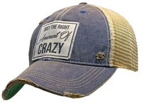 Just The Right Amount Of Crazy Trucker Hat Baseball Cap