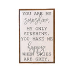 12x18 You Are My Sunshine Sign For The Home