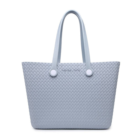 Periwinkle Carrie Textured Versa Tote w/ Interchangeable Straps