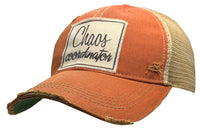 Chaos Coordinator Distressed Trucker Hat Baseball Cap