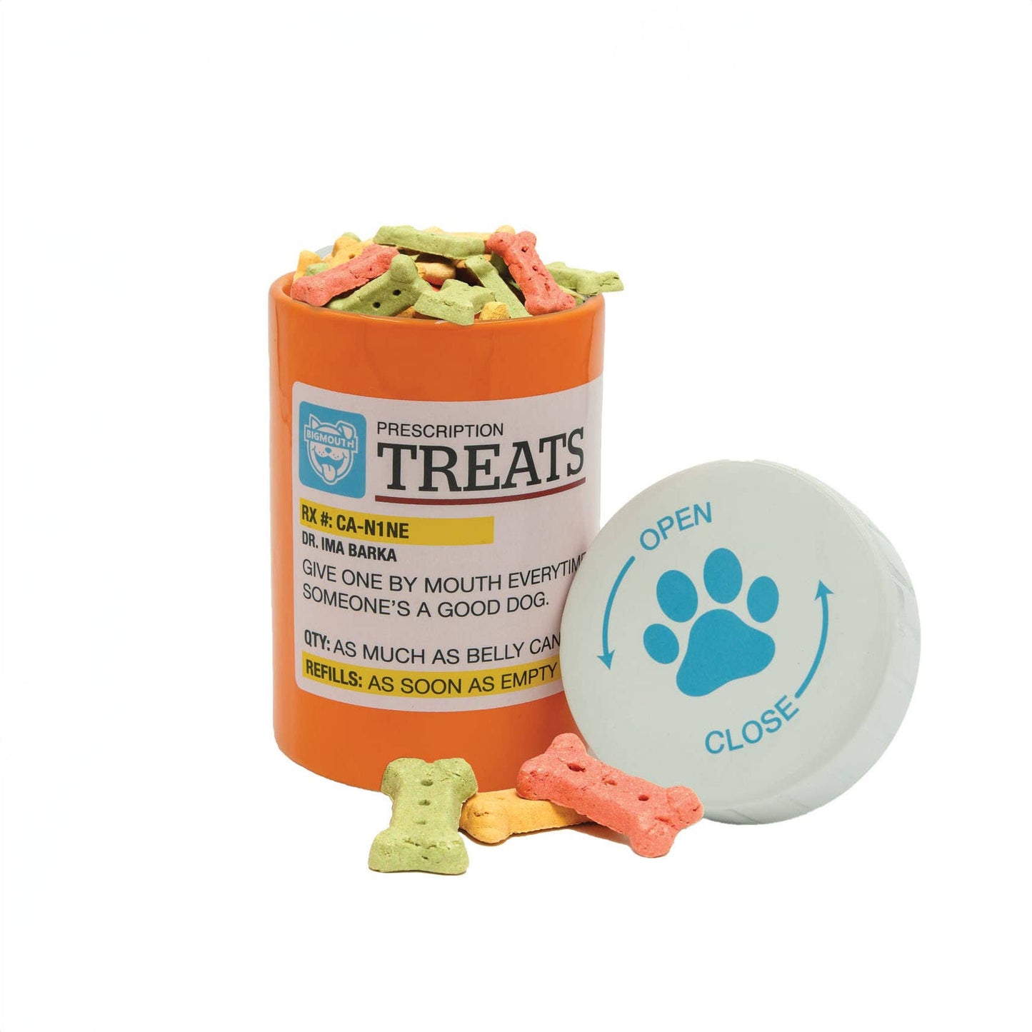 BigMouth Pets "Prescription" Treat Jar