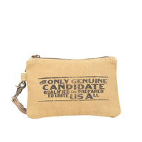 Canvas Only Genuine Wristlet Pouch