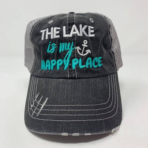 The Lake is My Happy Place Trucker Hat