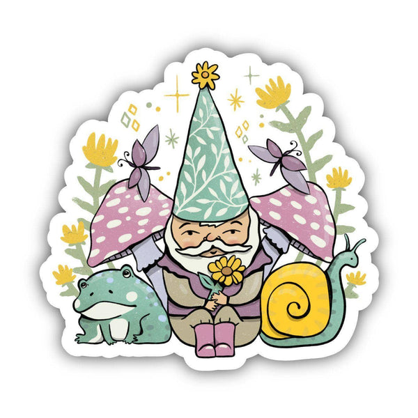 Elf and Frogs Fairytale Sticker