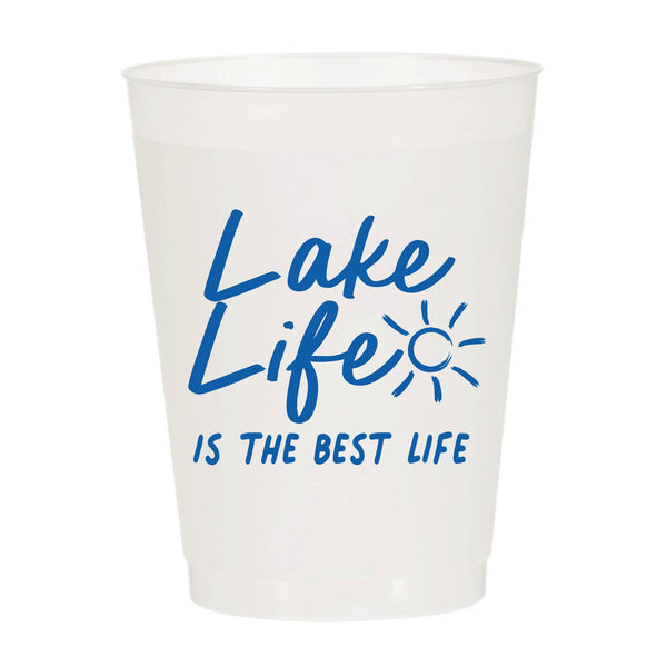 Lake Life Is The Best Life Frosted Cups - Summer