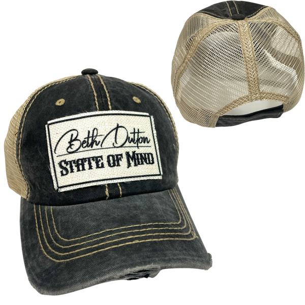 BETH DUTTON BALL CAP | WOMAN'S HAT | DISTRESSED
