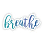 Breathe Cursive Sticker