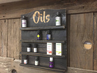 Essential oils Shelf, Oils Rack, essential oil rack, Oil Shelf, rustic rack, Essential Oils Display, Oil Display, Gift for her, Black Shelf