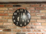 Clock Rustic, Large Clock, Large Rustic Clock, Home Decor, large wall decor, rustic planked clock, cool clock