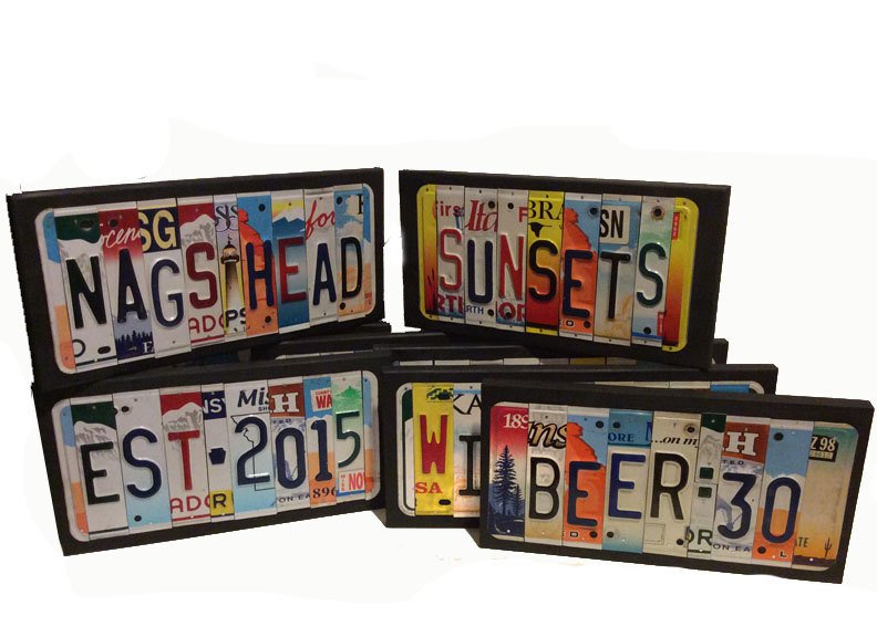Dance Barefoot License Plate Sign