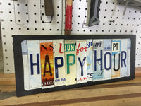 Happy Hour License Plate Sign