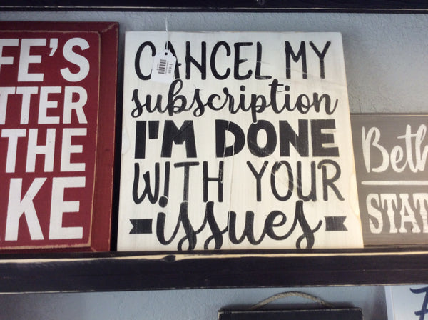 Cancel issues Sign