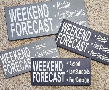 Weekend Forecast Sign