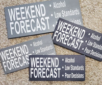 Weekend Forecast Sign