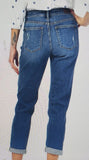 Destroyed Cuffed Slim Fit Jeans Judy Blue