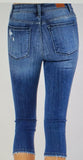 MID-RISE CONTRAST PATCH SKINNY CAPRI Jeans Judy Blue