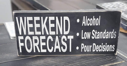 Weekend Forecast Sign