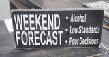 Weekend Forecast Sign