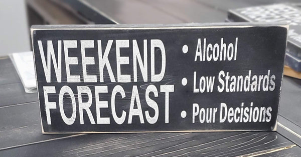Weekend Forecast Sign