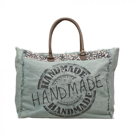 Handmade Print Weekender Bag Myra