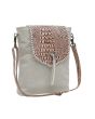 SMOKEY AZTECA LEATHER & HAIRON BAG Myra